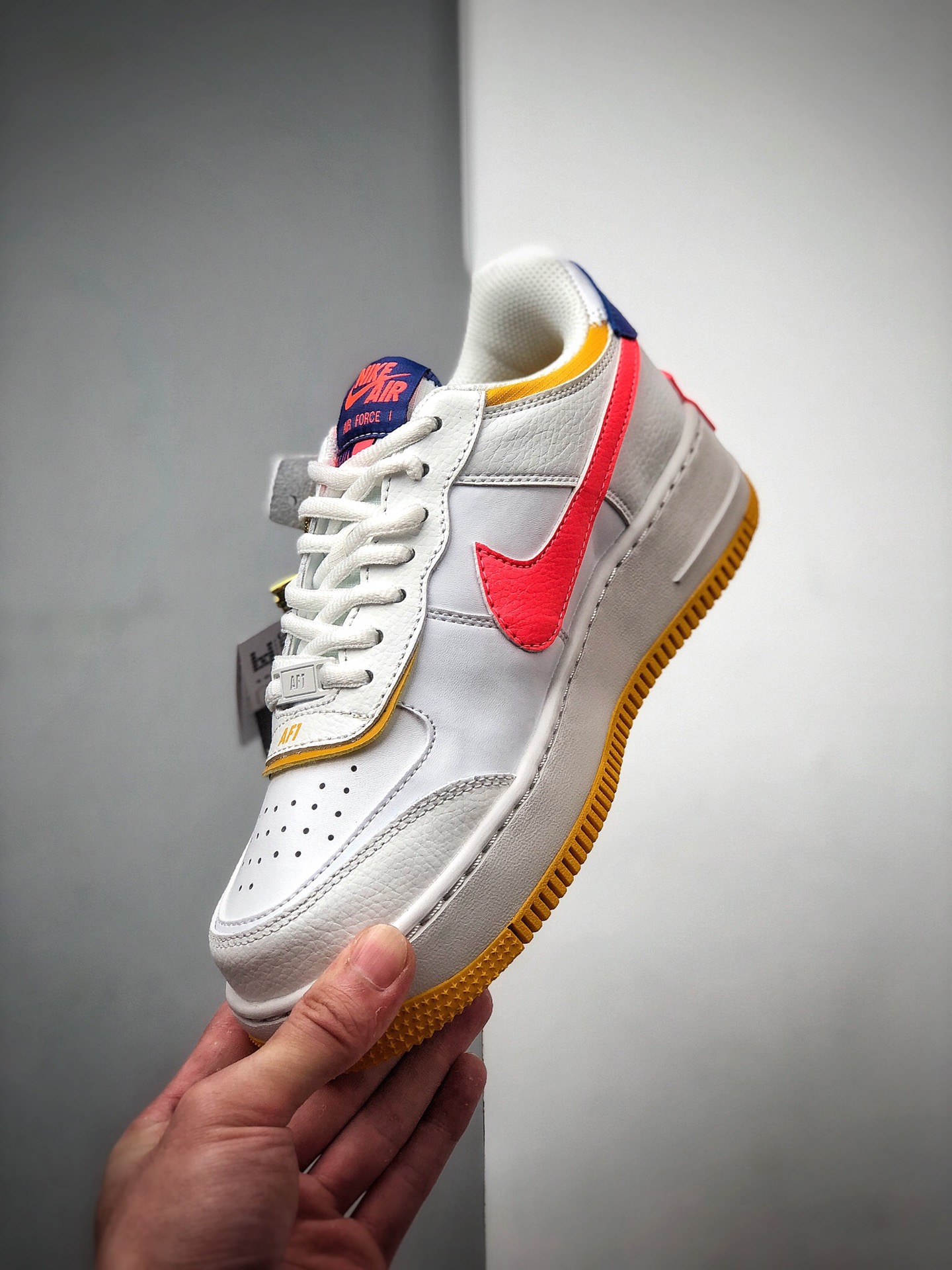 200  耐克Nike WMNS Air Force 1 Shadow 马卡龙空军一号轻量增高低帮百搭板鞋CI0919-105