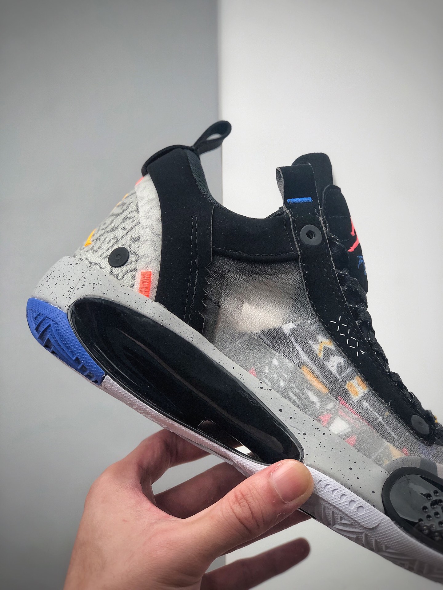 260 Air Jordan 34 Print  低邦版 白黑彩专业实战篮球鞋