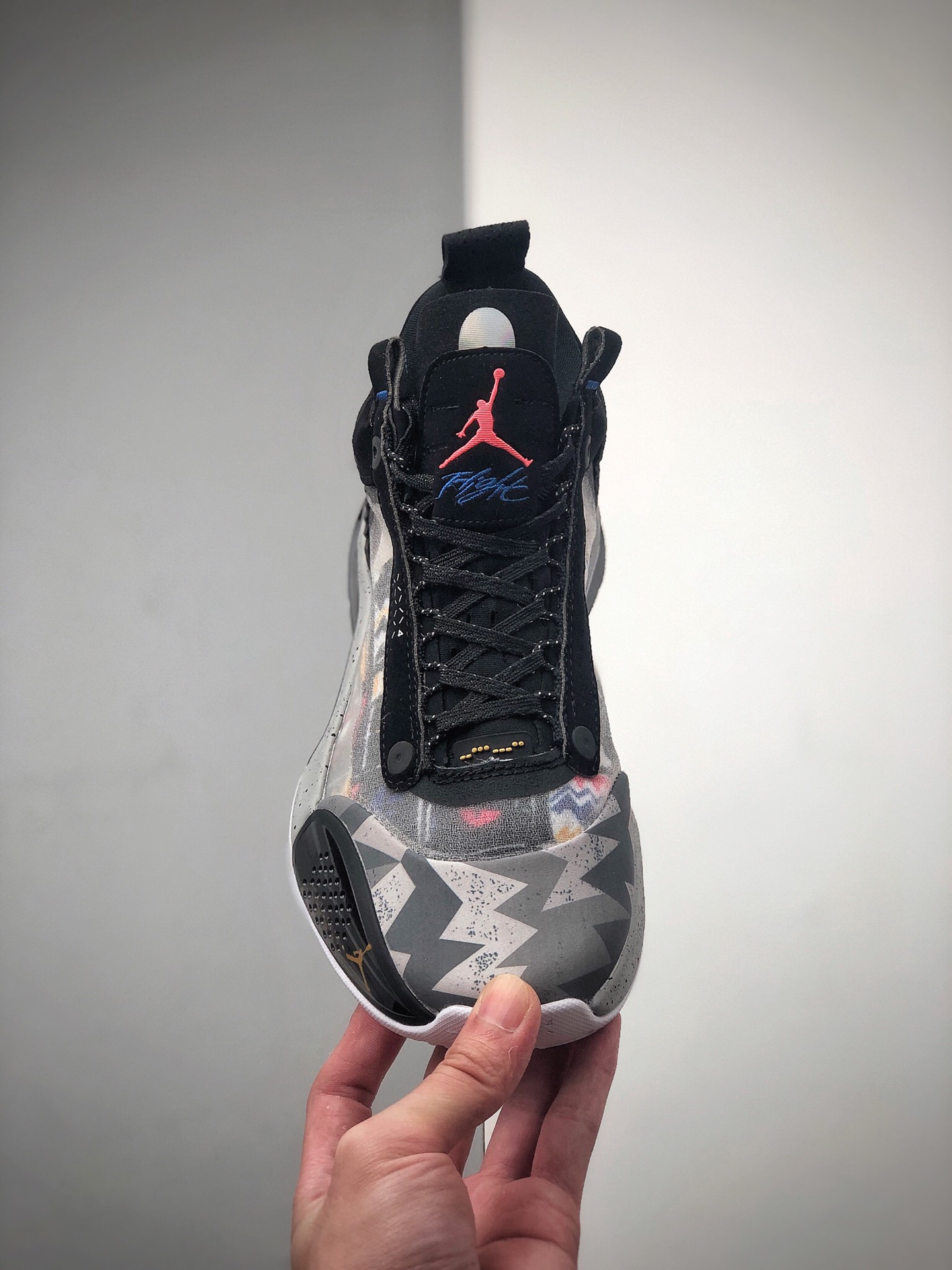 260 Air Jordan 34 Print  低邦版 白黑彩专业实战篮球鞋