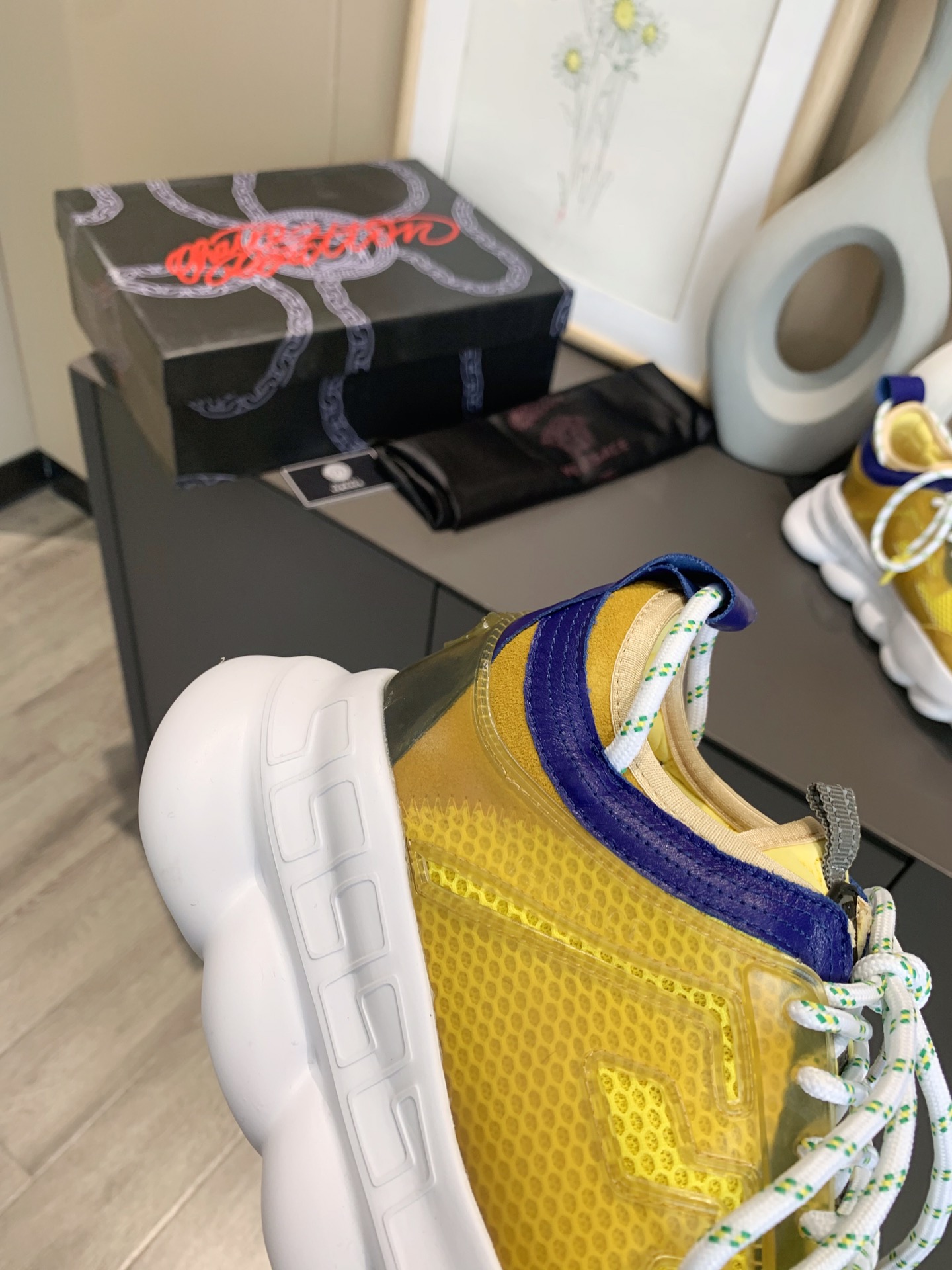 precio de fábrica... Generación 1 Versace VERSACE pareja zapatos extranjeros comprar versión de la p