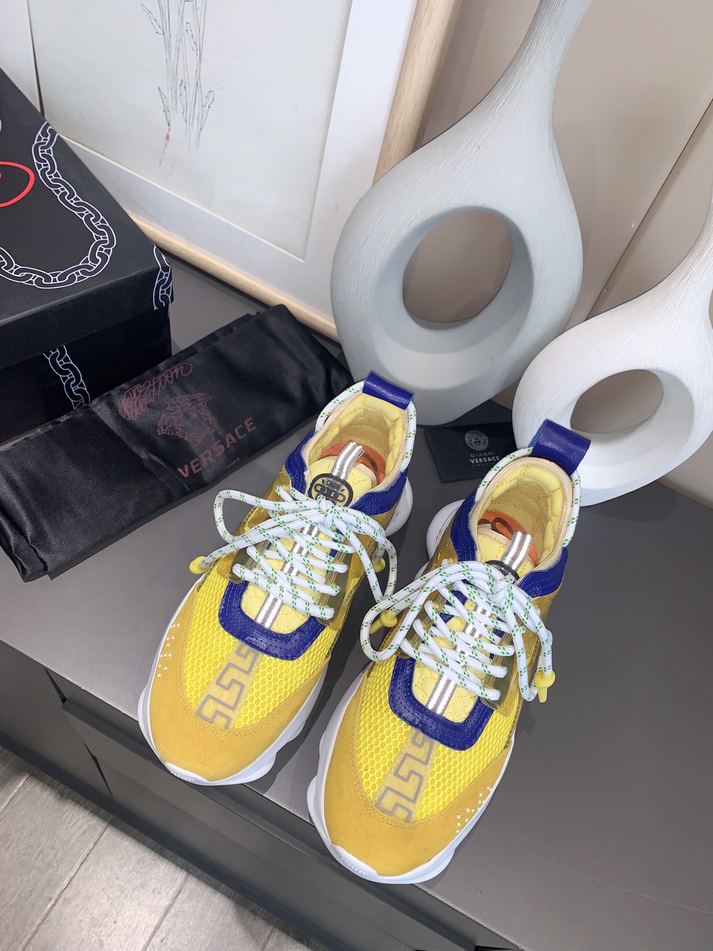 precio de fábrica... Generación 1 Versace VERSACE pareja zapatos extranjeros comprar versión de la p