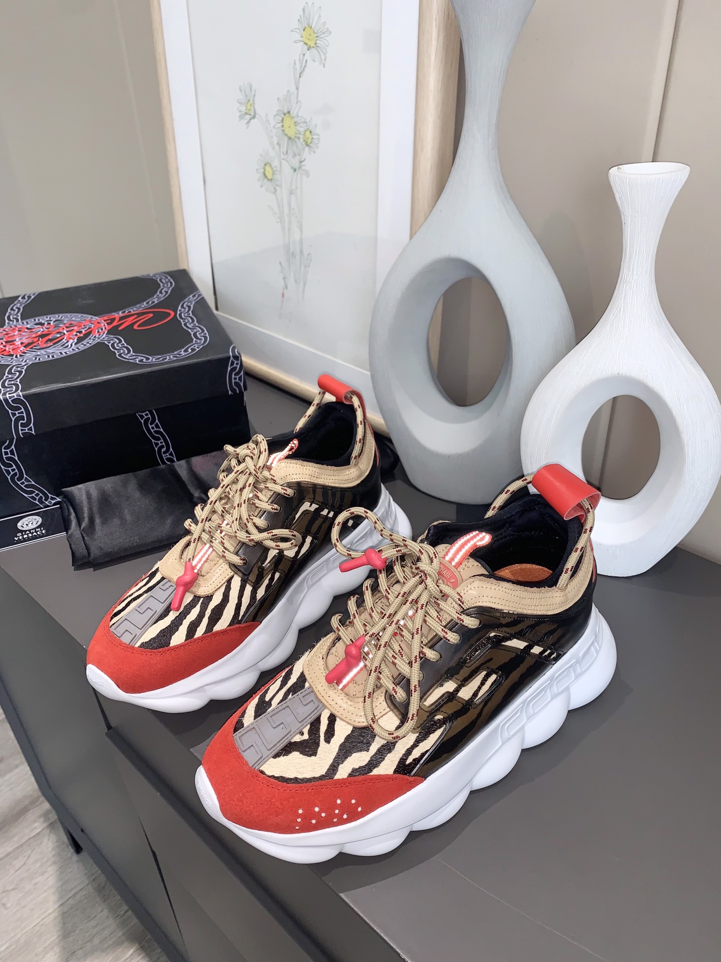 precio de fábrica... Generación 1 Versace VERSACE pareja zapatos extranjeros comprar versión de la p