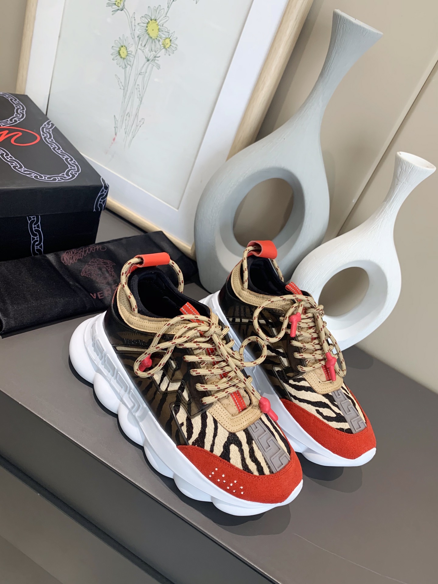 precio de fábrica... Generación 1 Versace VERSACE pareja zapatos extranjeros comprar versión de la p