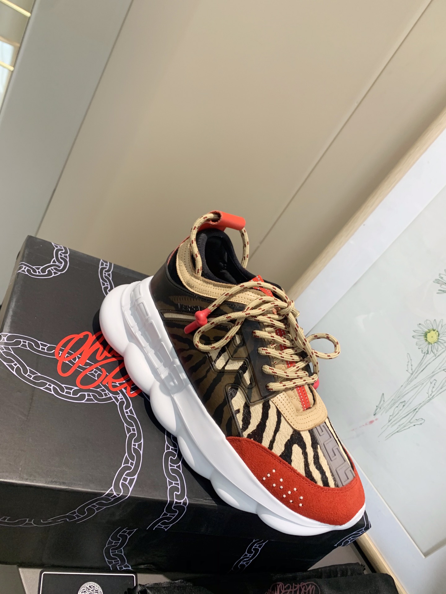 precio de fábrica... Generación 1 Versace VERSACE pareja zapatos extranjeros comprar versión de la p
