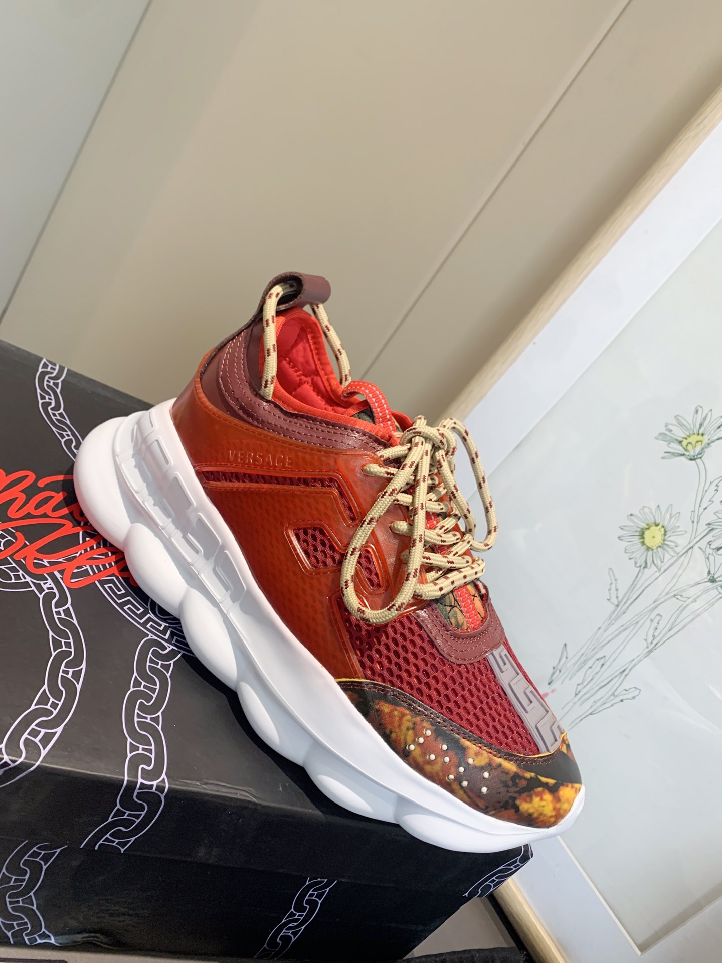 precio de fábrica... Generación 1 Versace VERSACE pareja zapatos extranjeros comprar versión de la p