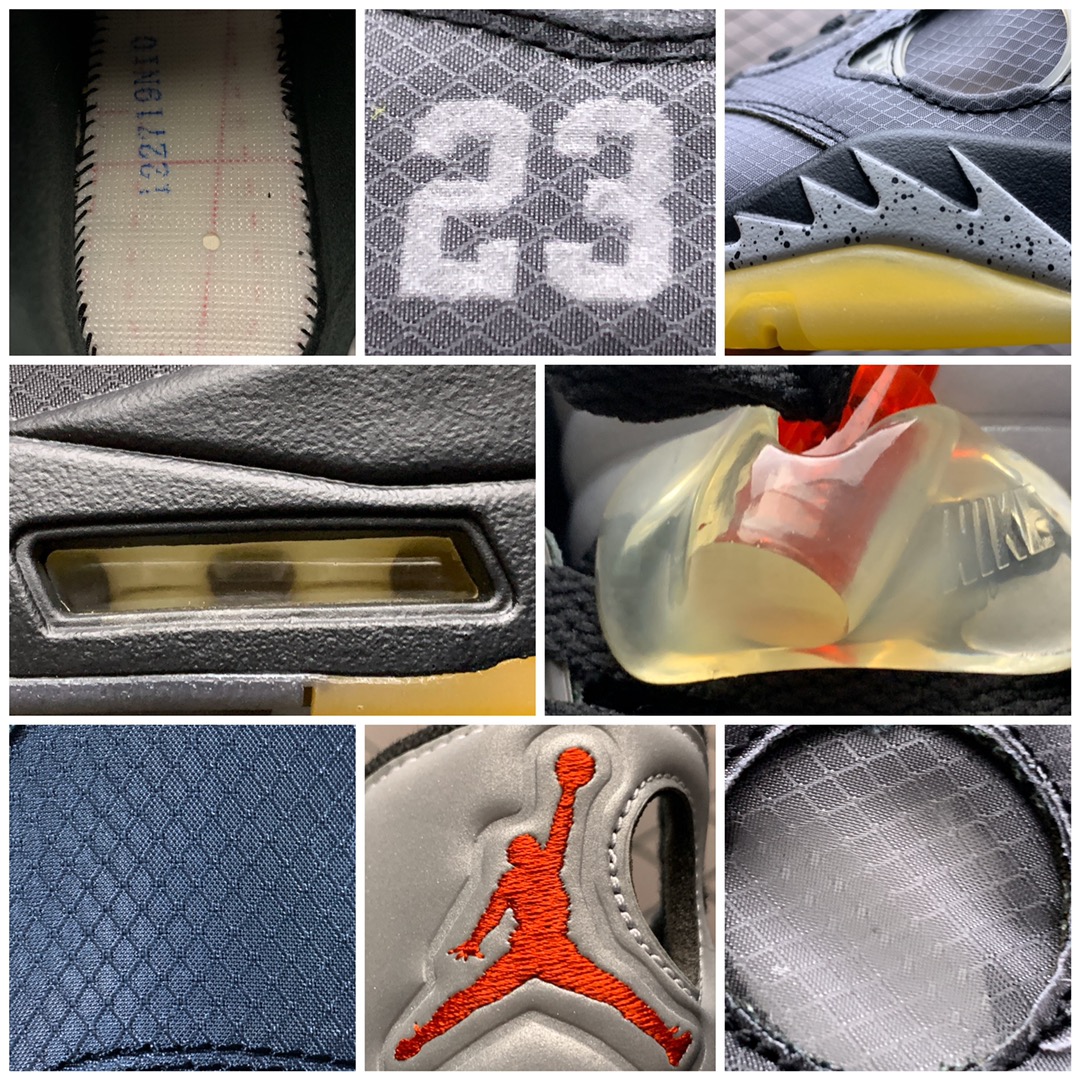 530 纯原版本 OFF-White x Air Jordan 5 Retro SP OW联名AJ5乔5联名男子篮球鞋 CT8480-001
