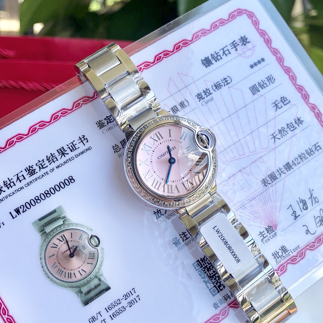 Cartier 真钻蓝气球 手表手表,cartier 3