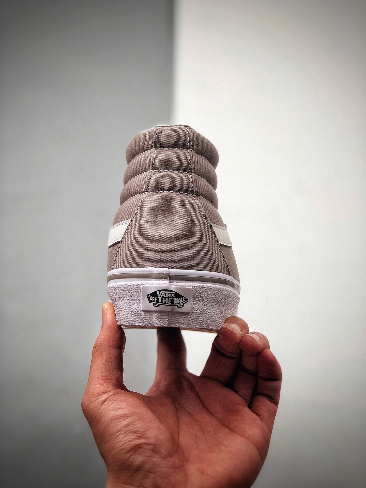 150  VANS范斯经典系列Canvas Sk8-Hi灰白色高帮帆布鞋休闲板鞋TS9L5O：型号：SX43