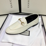 We Curate The Best
 Gucci Flawless
 Flat Shoes Half Slippers Mules Single Layer Shoes Genuine Leather Sheepskin