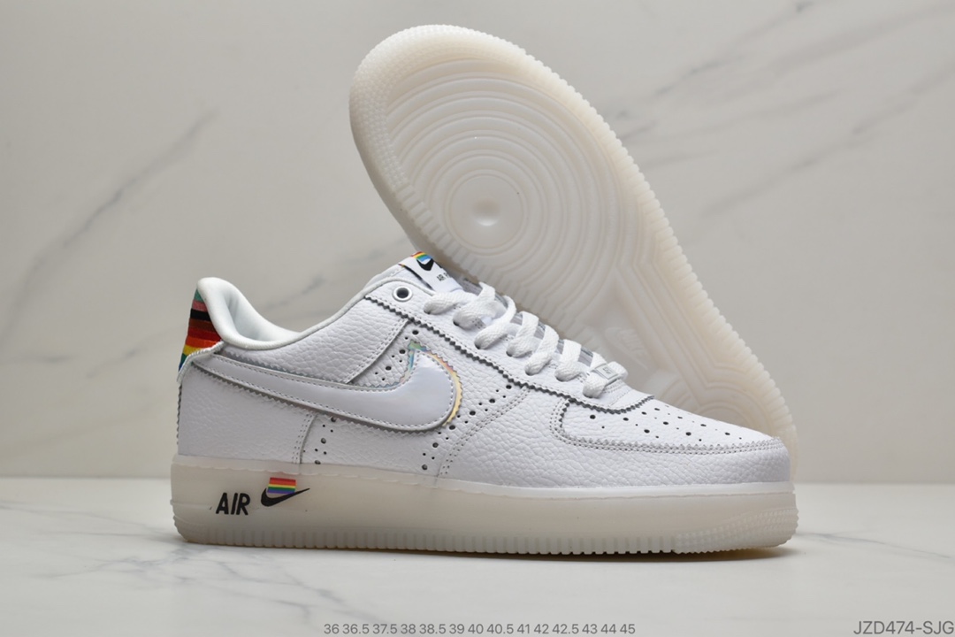 140 公司级耐克空军一号 AF1 休闲板鞋 Nike Air Force 1 Betrue 彩虹CV0258-100
