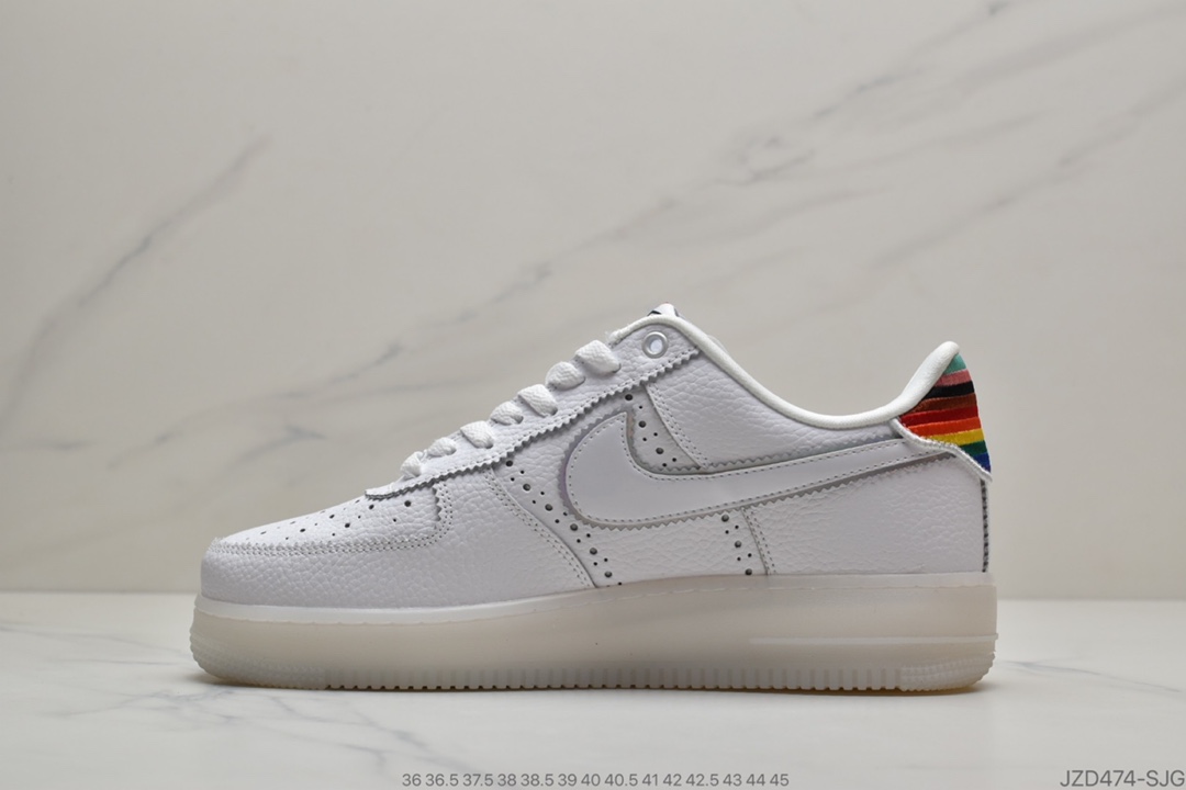 140 公司级耐克空军一号 AF1 休闲板鞋 Nike Air Force 1 Betrue 彩虹CV0258-100