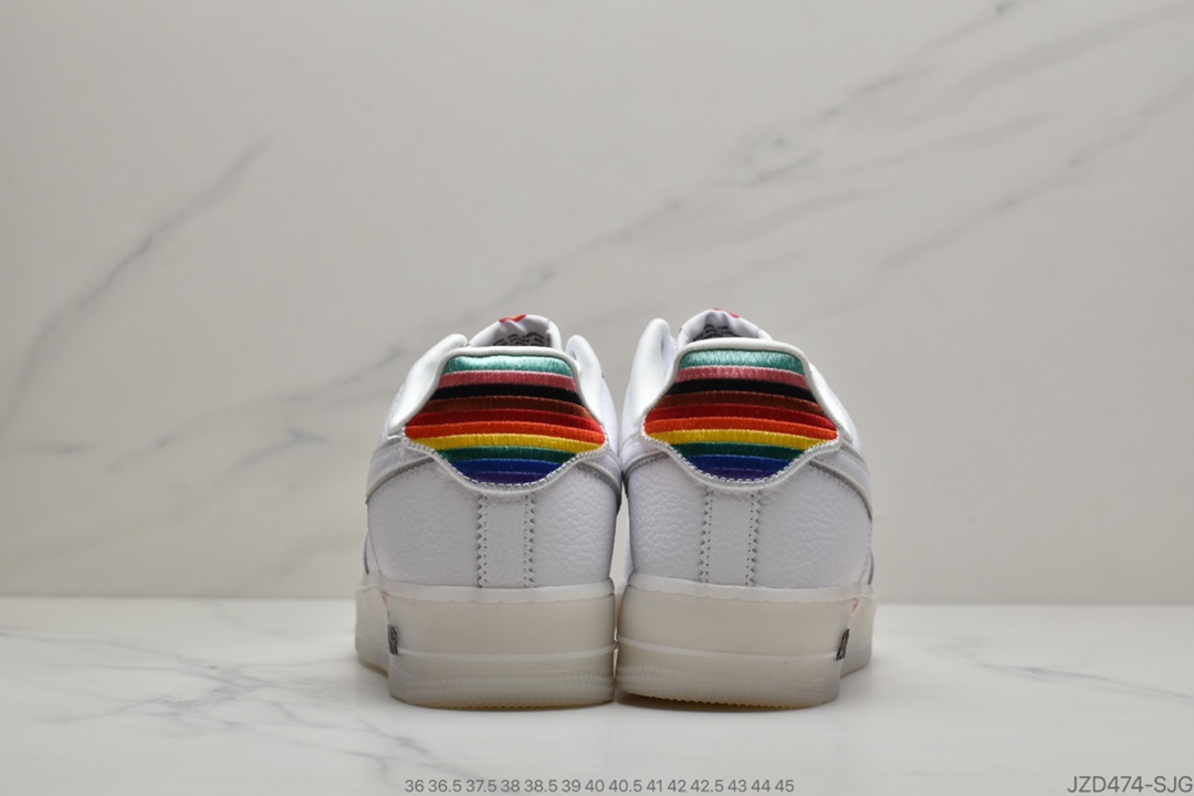 140 公司级耐克空军一号 AF1 休闲板鞋 Nike Air Force 1 Betrue 彩虹CV0258-100