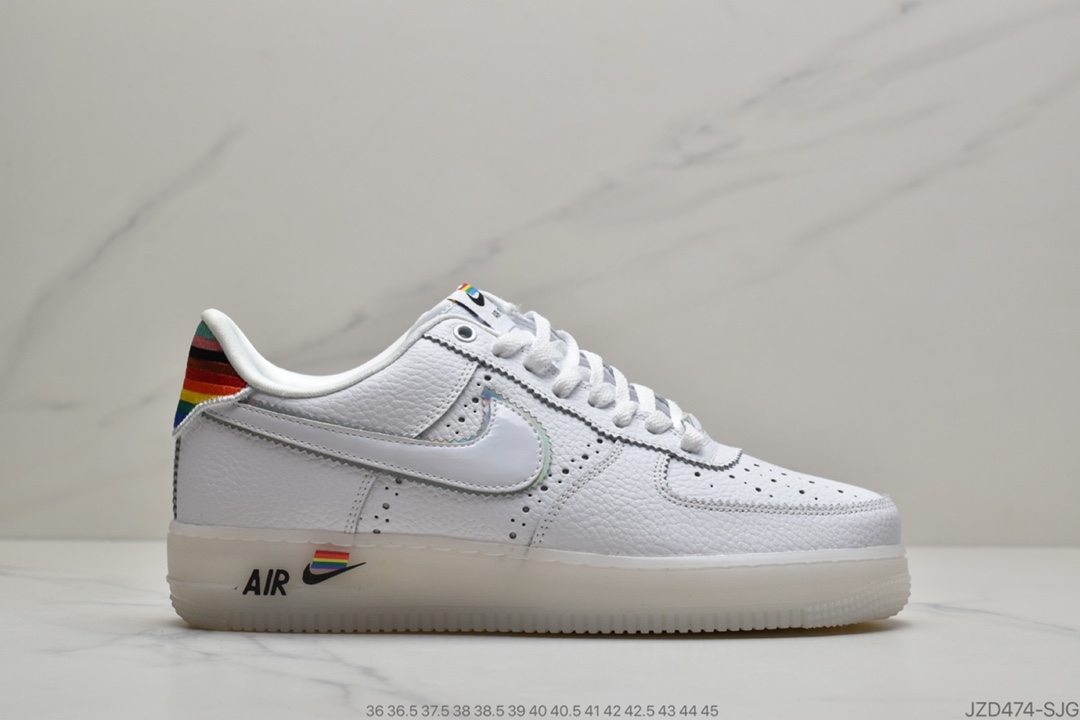 140 公司级耐克空军一号 AF1 休闲板鞋 Nike Air Force 1 Betrue 彩虹CV0258-100