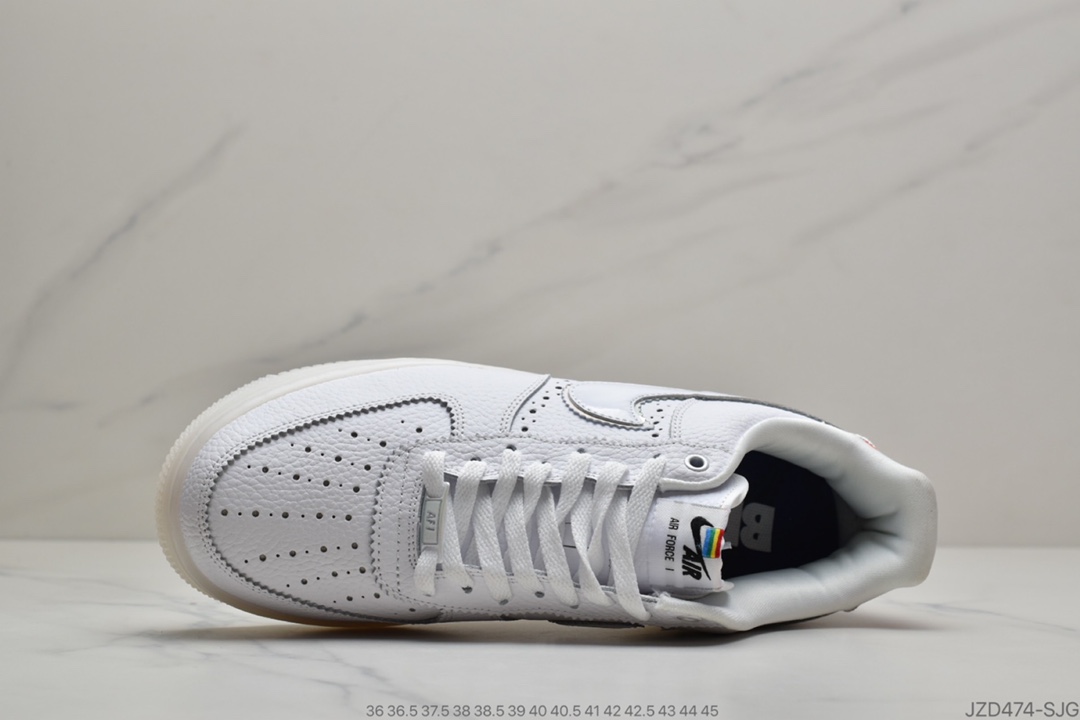 140 公司级耐克空军一号 AF1 休闲板鞋 Nike Air Force 1 Betrue 彩虹CV0258-100