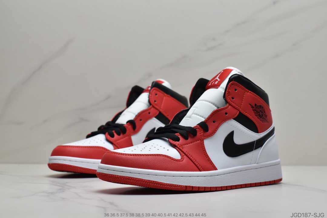180 公司级 乔1 Air Jordan 1 Mid “Chicago”小芝加哥 554724-173