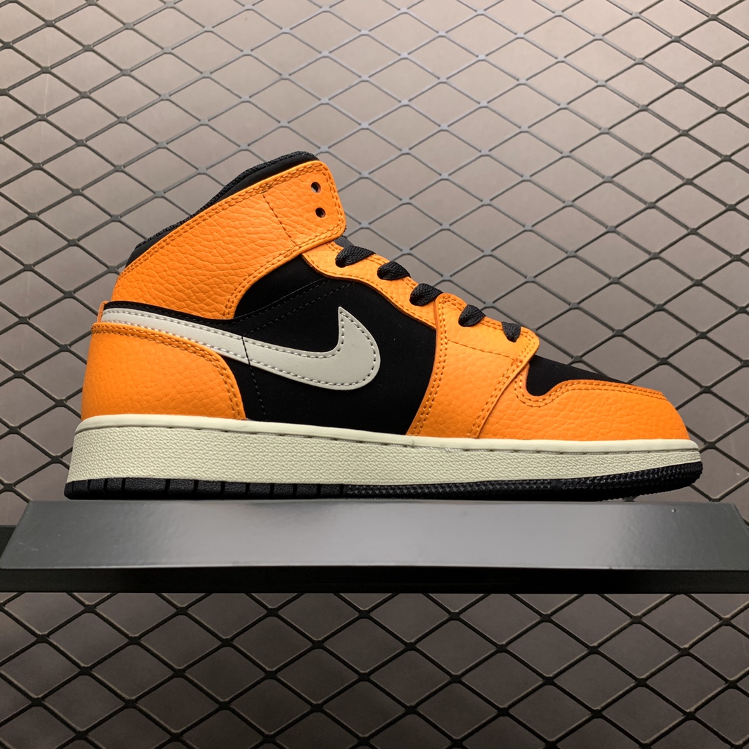 270 Air Jordan 1 MID GS AJ1乔1中帮文化篮球鞋 小扣碎 554724-062