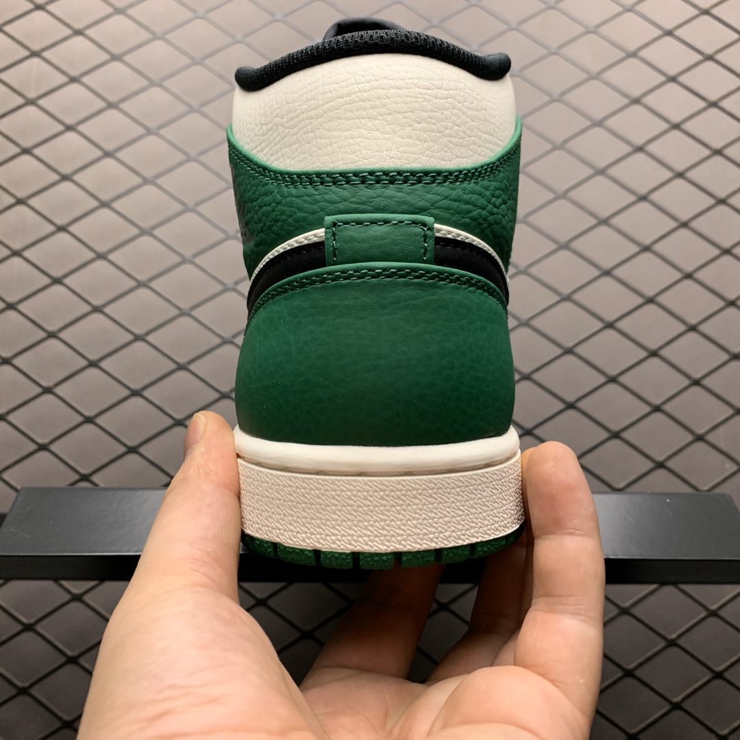 270 Air Jordan 1 MID AJ1乔1中帮文化篮球鞋 852542-301 白绿脚趾