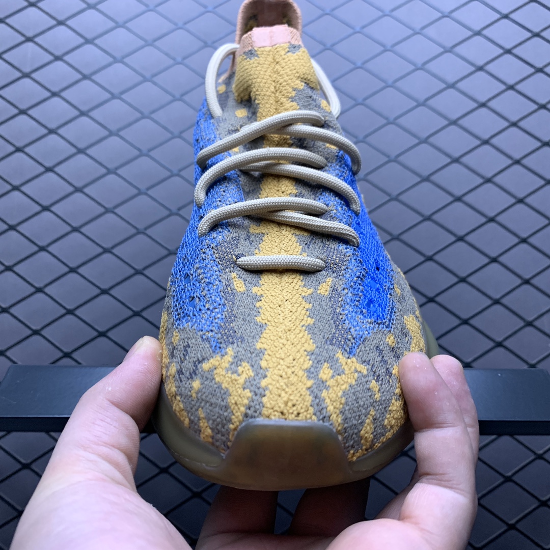 460 纯原版本 Adidas 阿迪达斯 Yeezy 380 Boost 椰子380新配色 ” Blue Oat Reflective ” 蓝棕 满天星