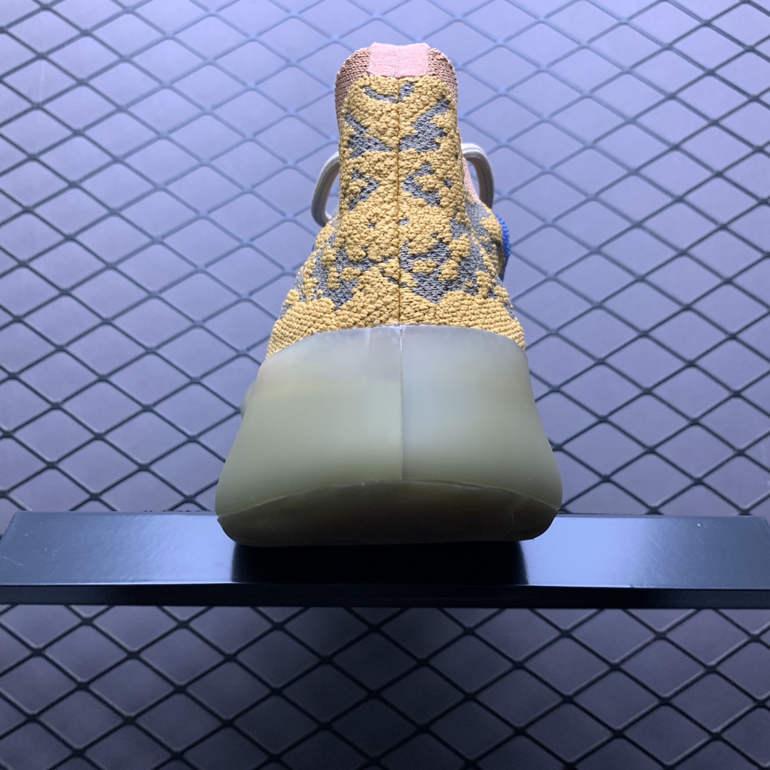 460 纯原版本 Adidas 阿迪达斯 Yeezy 380 Boost 椰子380新配色 ” Blue Oat Reflective ” 蓝棕 满天星