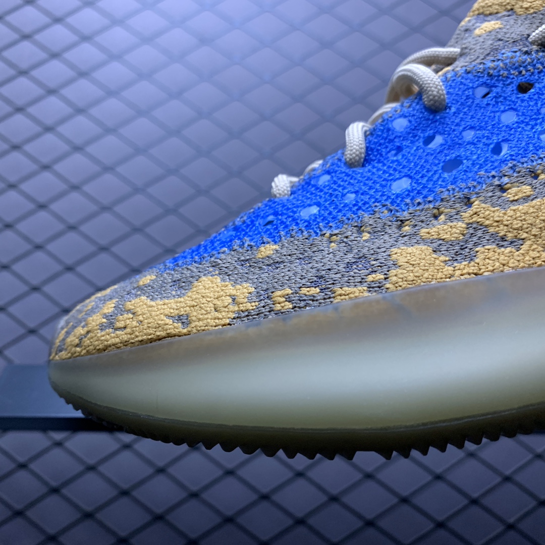 460 纯原版本 Adidas 阿迪达斯 Yeezy 380 Boost 椰子380新配色 ” Blue Oat Reflective ” 蓝棕 满天星