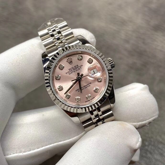 Rolex 劳力士粉色日志女款 开模：日志型31mm新一代五件拼装头粒
