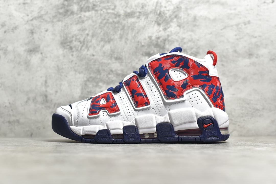 H5 CK版 纯原外贸 皮蓬一代系列 Air More Uptempo OG 皮蓬系列“大AIR” ，私模大底带颗粒 原盒原标 所有材料细节均全方位对比正品，细节完美 ，极力推荐款任何形式无理由退换 市面最高工艺不解释