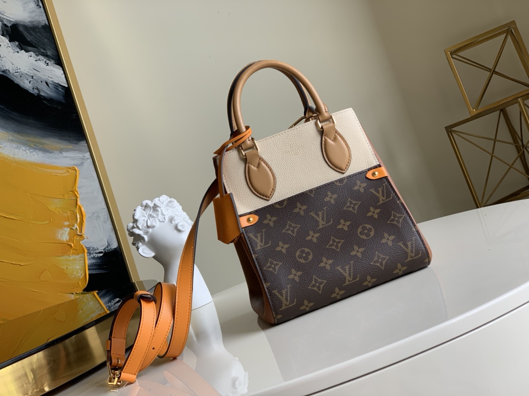 Louis Vuitton Handbags Tote Bags Monogram Canvas Calfskin Cowhide M45388