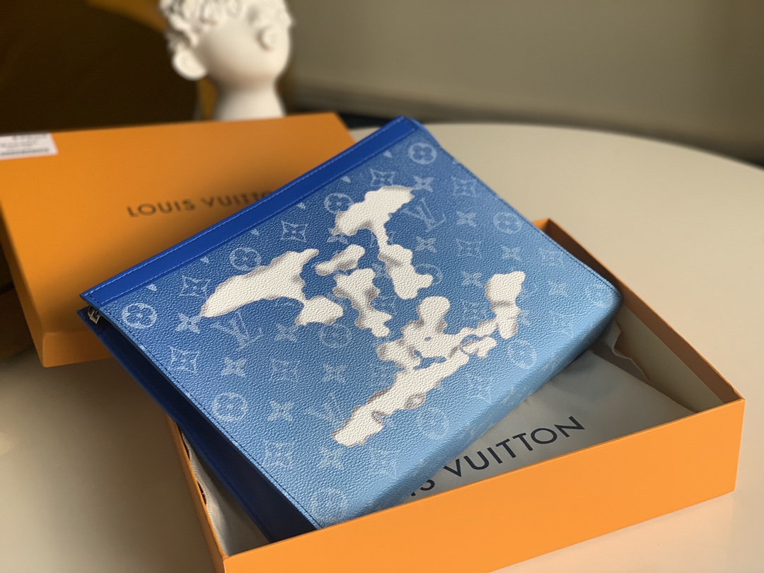 NO:396030,【Exclusive real shot M45480】Blue Heaven on Earth Heaven on Earth Chain Hand Size 26cm U.,LV [Original Skin],louis vuitton19860909【独家实拍M45480】蓝色人间天堂Heaven on Earth 地球上的天堂链条手尺寸26cm U.,LV【原厂皮】,louis vuitton,Bag