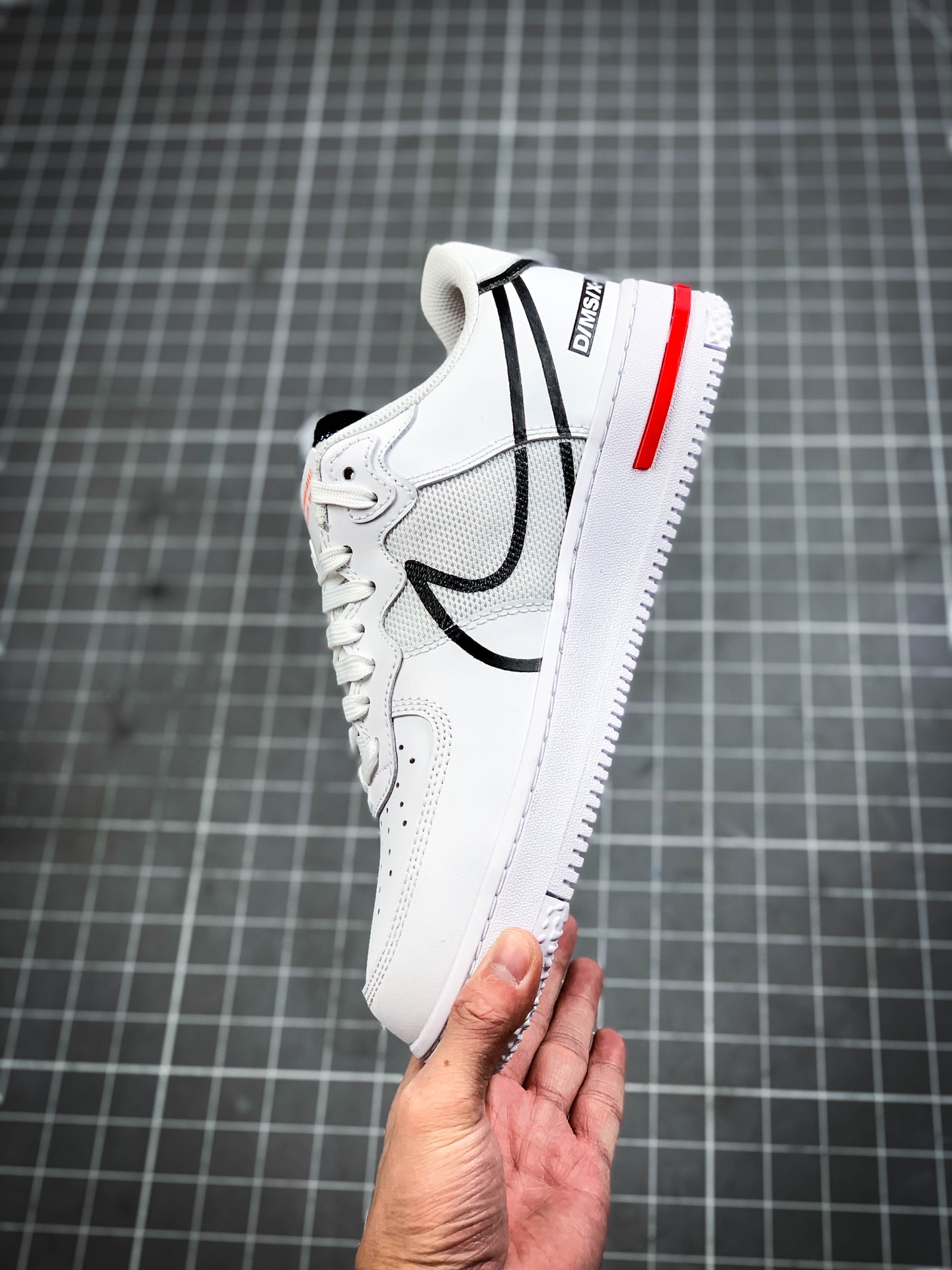 200  AIR FORCE 1 REACT WHITE D/MS/X白红经典色 CD4366-100
