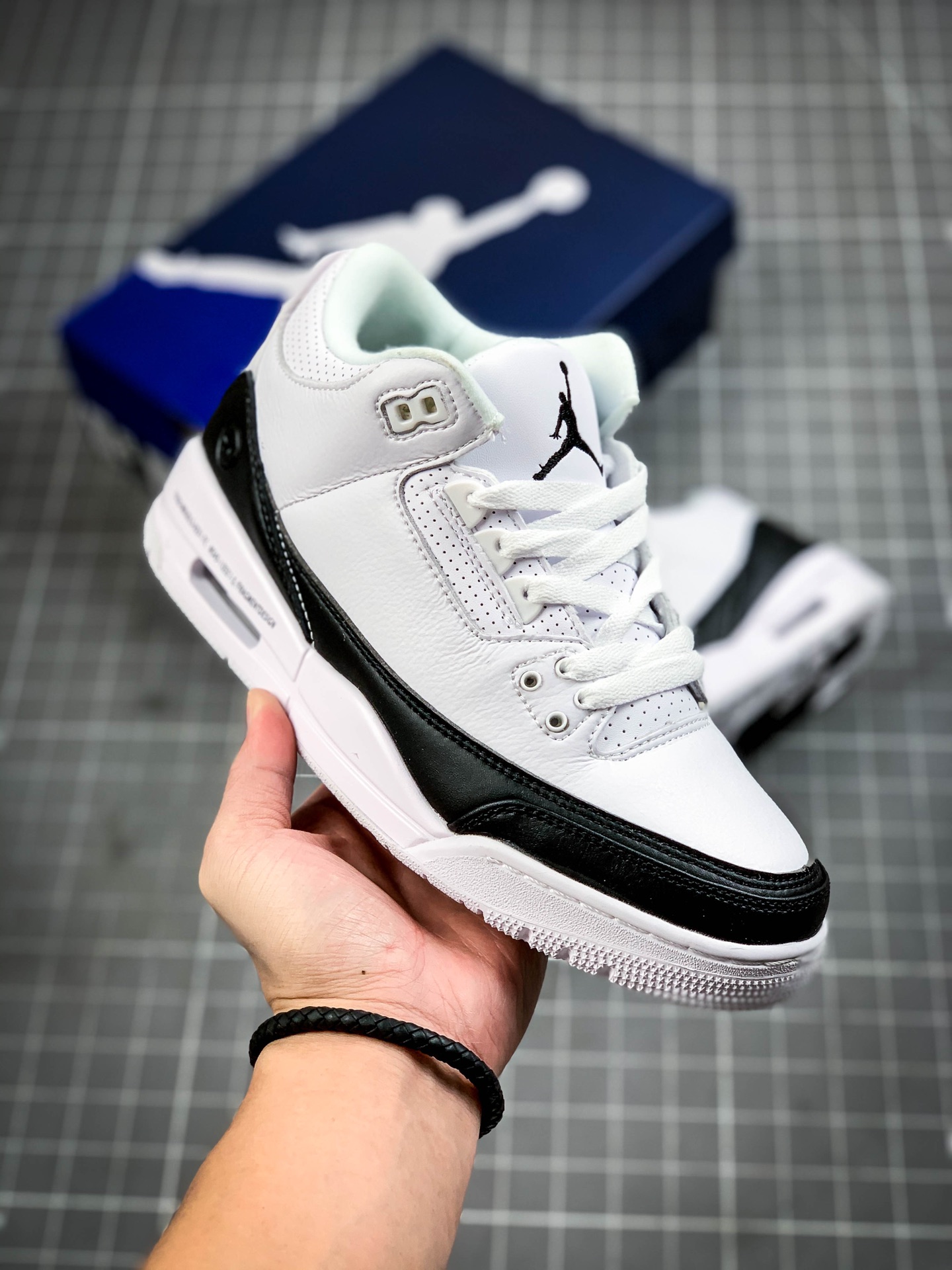 330 纯原版本Fragment Design x Air Jordan 3 AJ3 乔3 藤原浩 闪电联名 货号：DA3595-100 611