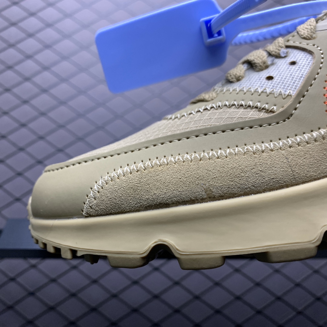 360 纯原版本 OFF-White x Nike Air Max 90 OW 联名限量经典气垫跑鞋 全新货出 AA7293-200