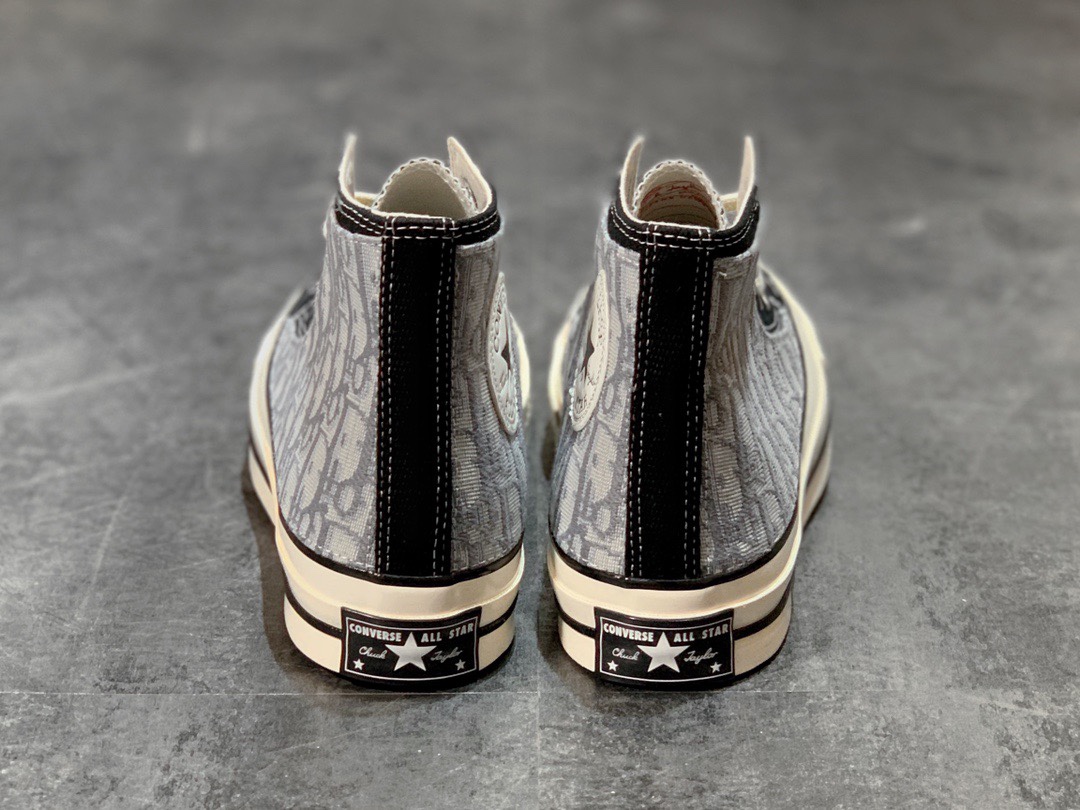 下调160 DIOR X CONVERSE 1970S  迪奥老花新配色 灰黑拼接重磅释出