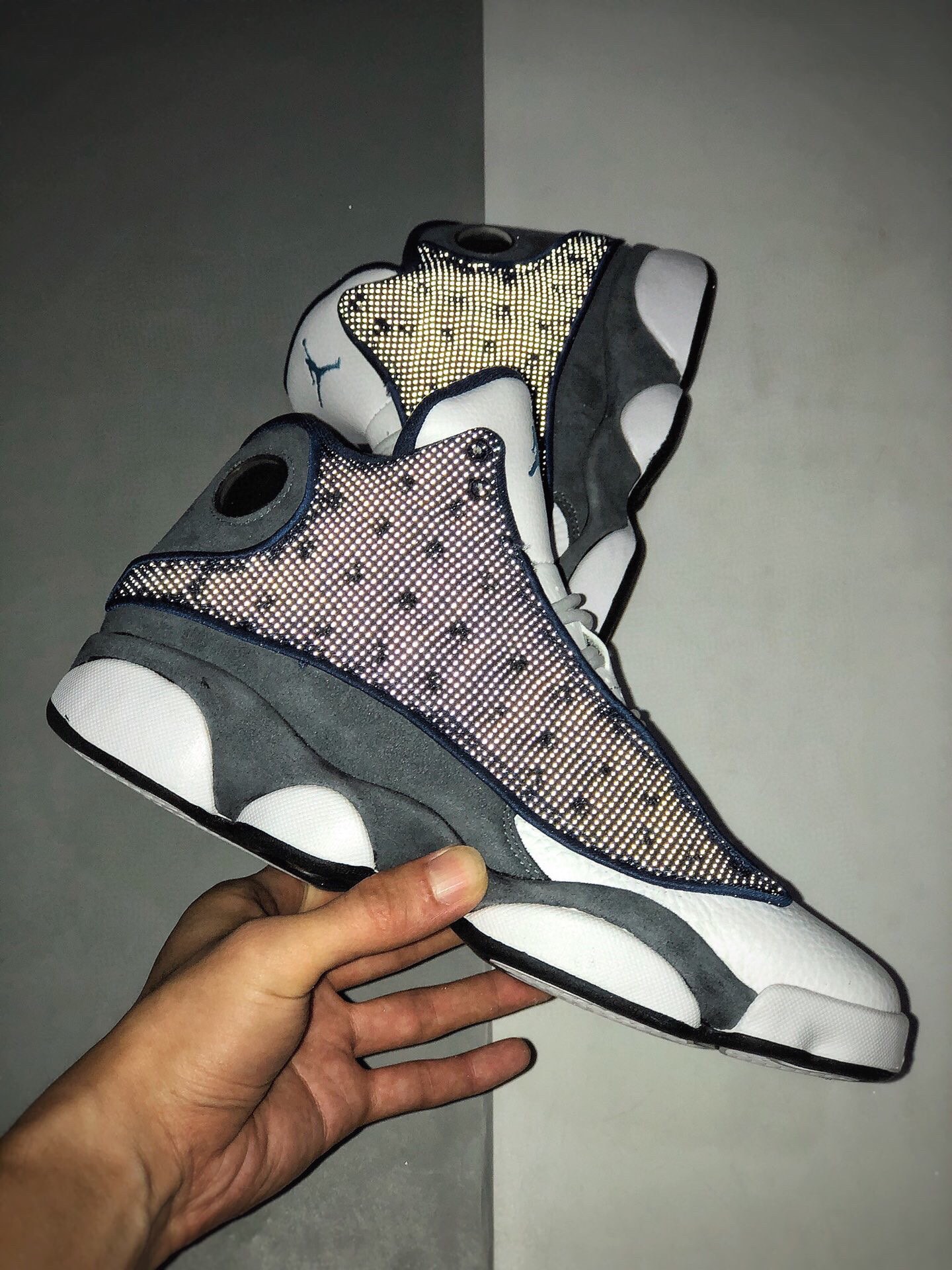 420 Air Jordan 13 Flint AJ13 GIGI 乔丹13篮球鞋/白蓝 海军蓝 3414571-404