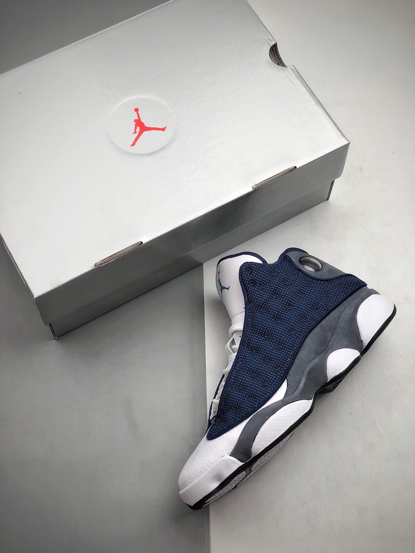 420 Air Jordan 13 Flint AJ13 GIGI 乔丹13篮球鞋/白蓝 海军蓝 3414571-404