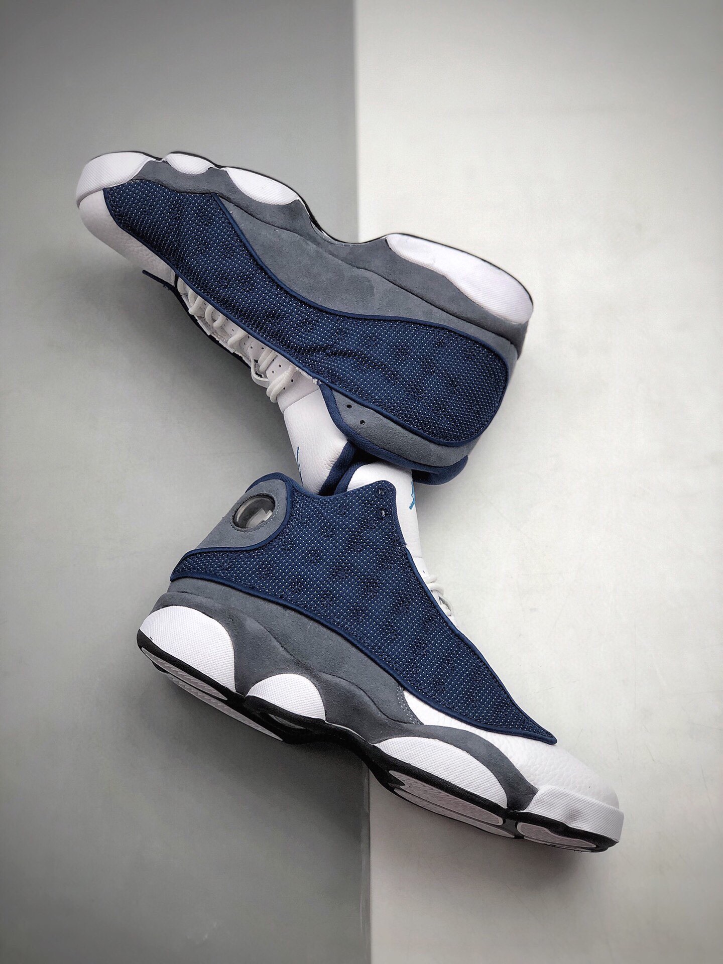 420 Air Jordan 13 Flint AJ13 GIGI 乔丹13篮球鞋/白蓝 海军蓝 3414571-404