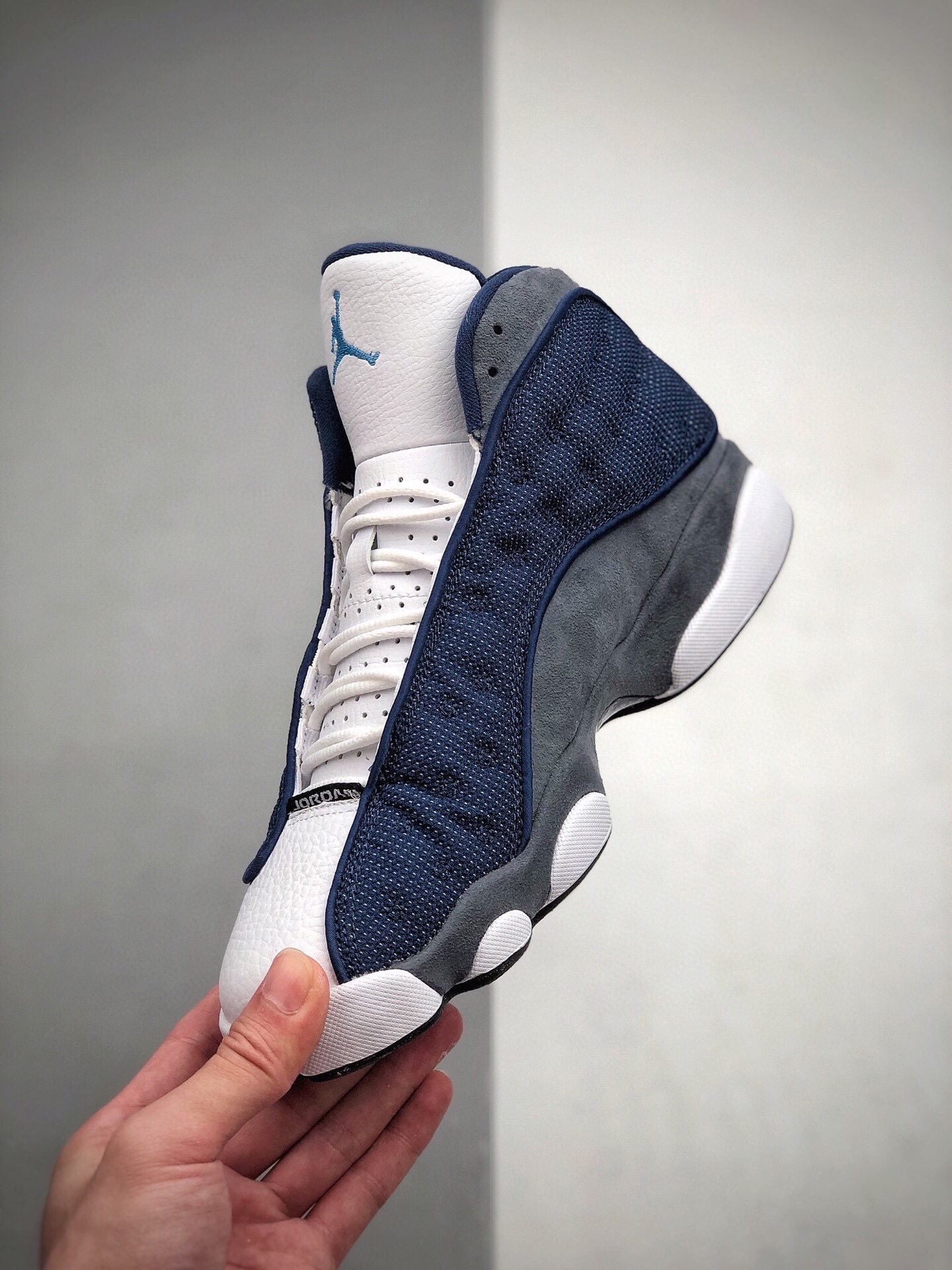 420 Air Jordan 13 Flint AJ13 GIGI 乔丹13篮球鞋/白蓝 海军蓝 3414571-404