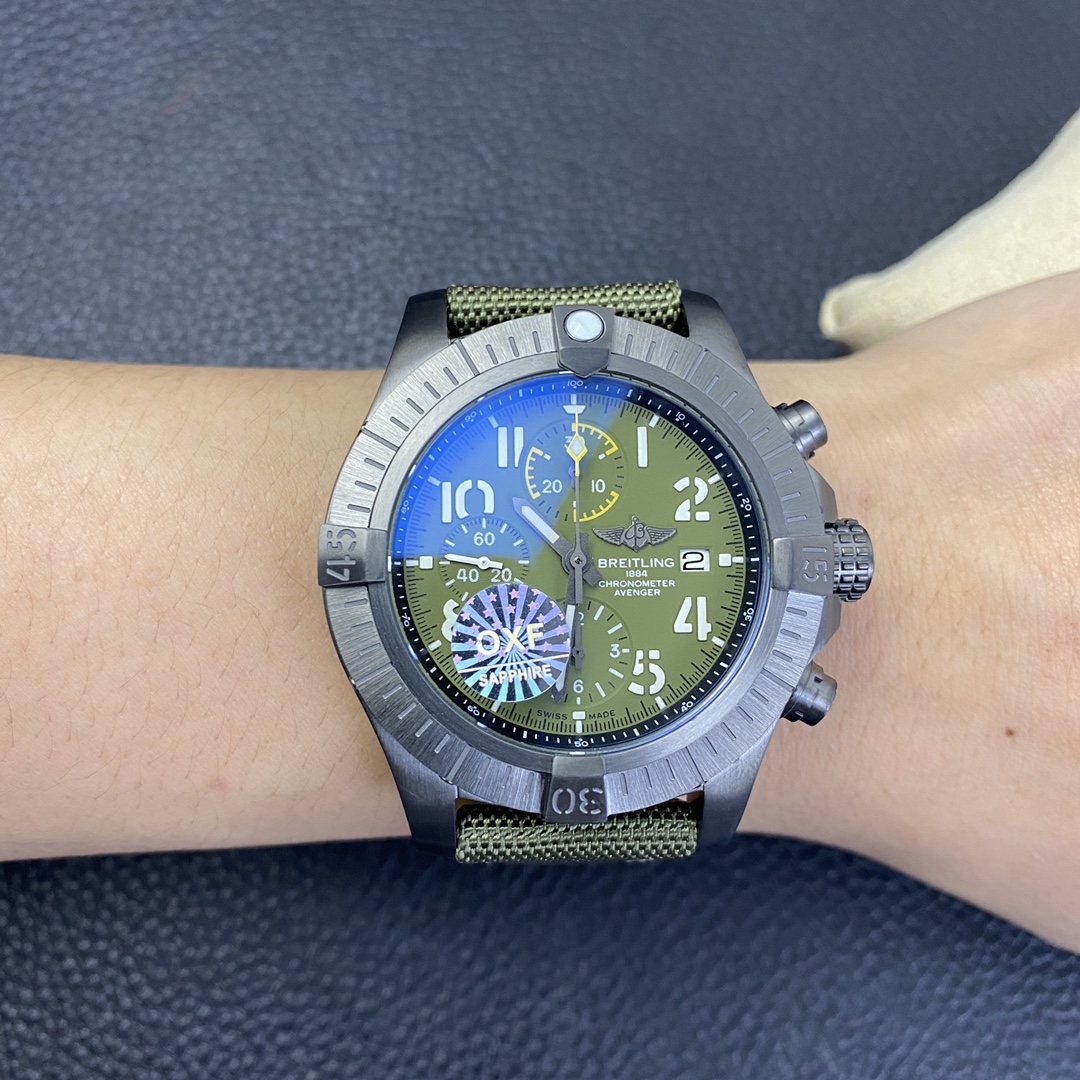 [Breitling Watches]OXF Avenger Series Chronograph Military Green