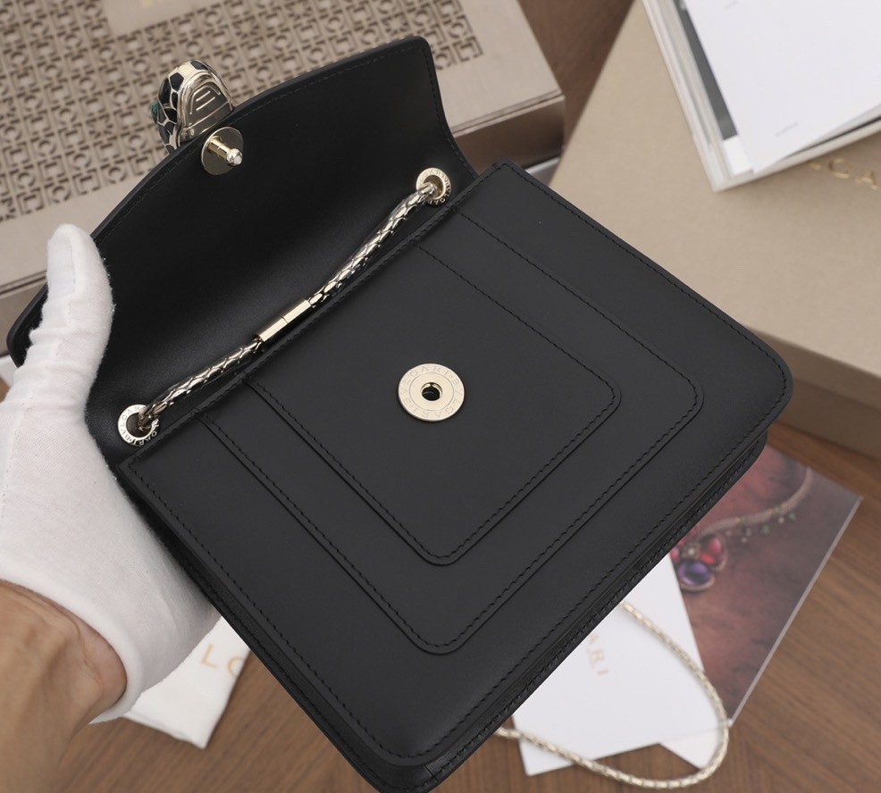 Luxurious Bogarly Teen Cow Series Black Peacock Snake Head Wallet with Raincoat Packaging - 图片 8