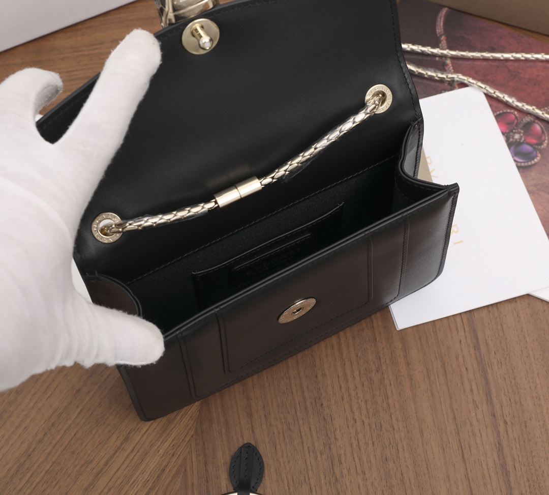 Luxurious Bogarly Teen Cow Series Black Peacock Snake Head Wallet with Raincoat Packaging - 图片 9