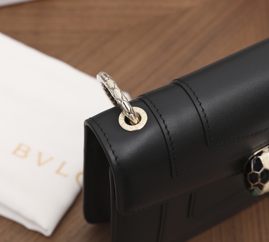 Luxurious Bogarly Teen Cow Series Black Peacock Snake Head Wallet with Raincoat Packaging - 图片 4