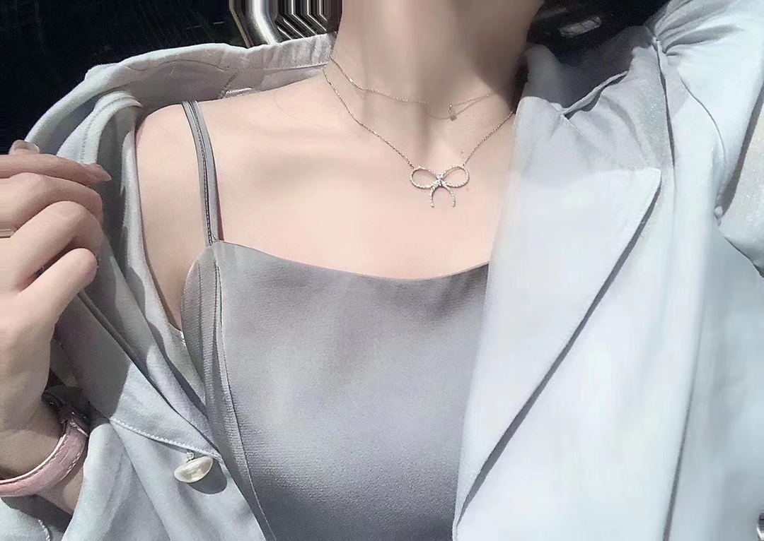 Tiffany & Co. 满钻大蝴蝶结项链