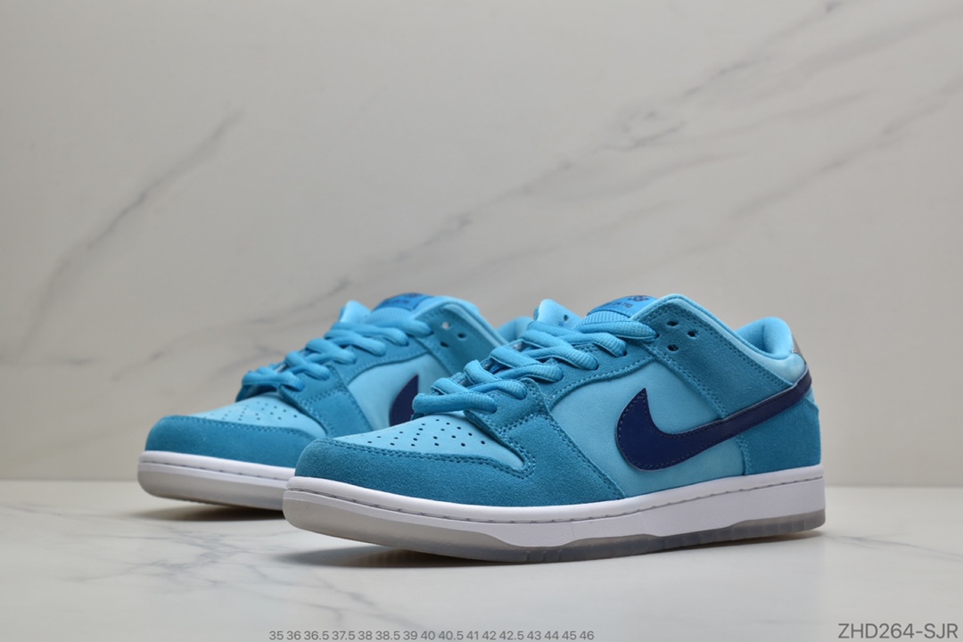 300 公司级耐克NIKE SB DUNK LOW PRO 蓝仿色 以前”DUNK”只一是双普的通篮球鞋BQ6817-400