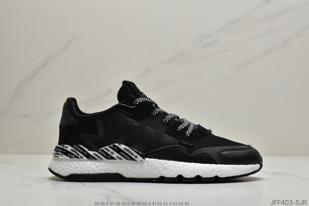 175 公司级阿迪达斯 Adidas Nite Jogger 2020 Boost 3M反光系列 复古休闲百搭运动跑鞋FV1328