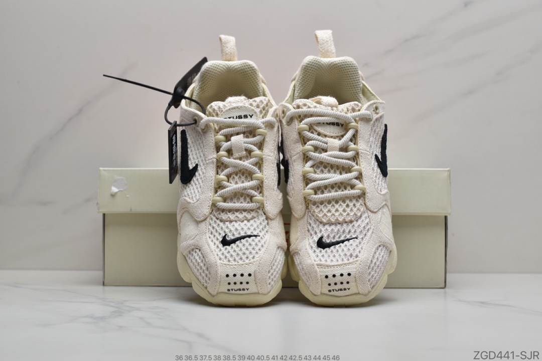 290 公司级得物版本Stussy x Air Zoom Spiridon CG 2 六层组合气垫 复古跑步鞋CQ5486-200