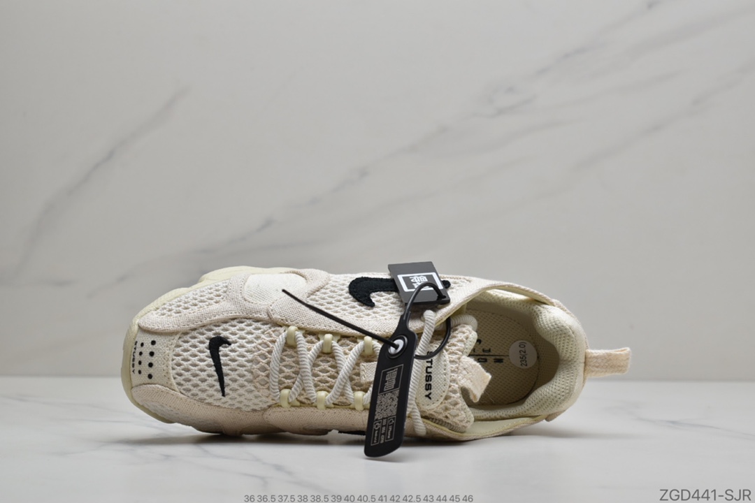 290 公司级得物版本Stussy x Air Zoom Spiridon CG 2 六层组合气垫 复古跑步鞋CQ5486-200