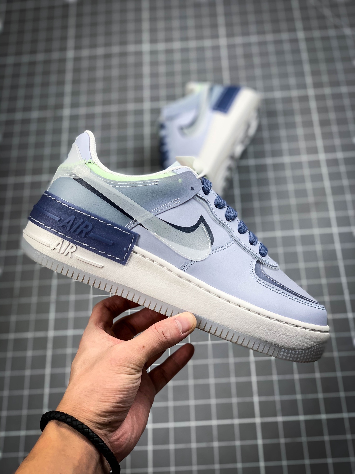 230 耐克Nike WMNS Air Force 1 Shadow 马卡龙空军一号轻量增高低帮百搭板鞋CI0919-126