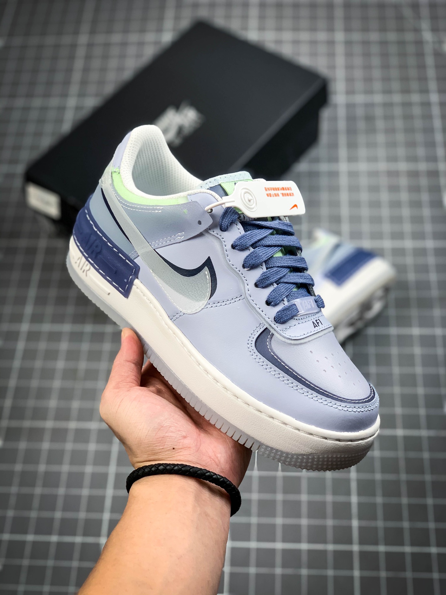 230 耐克Nike WMNS Air Force 1 Shadow 马卡龙空军一号轻量增高低帮百搭板鞋CI0919-126