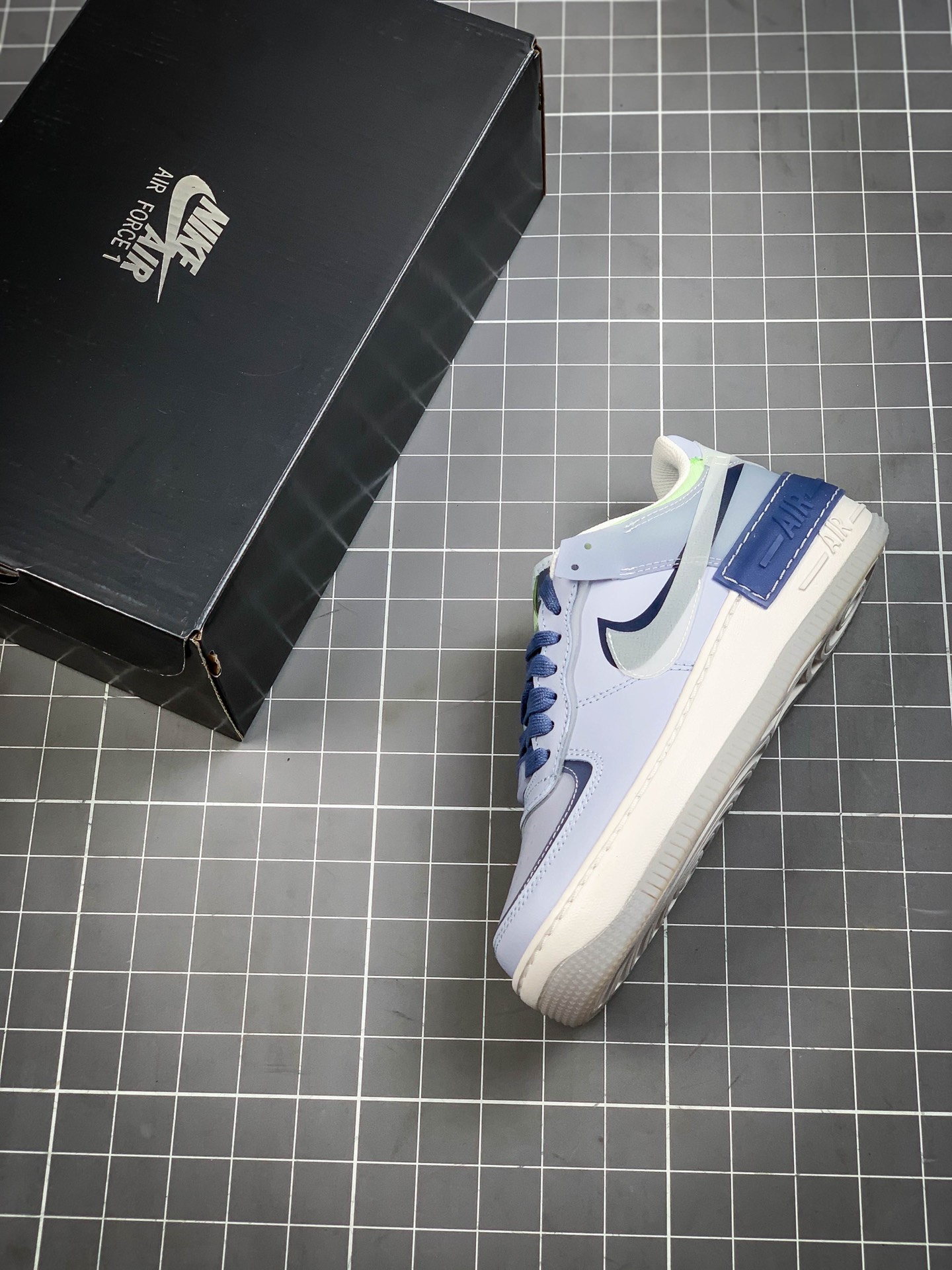 230 耐克Nike WMNS Air Force 1 Shadow 马卡龙空军一号轻量增高低帮百搭板鞋CI0919-126