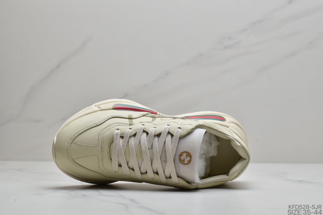 480 公司级广东最高版本 芯片可扫 古驰/GUCCI  古驰老爹鞋 Gucci Rhyton Vintage Trainer Sneaker 576963-DRW00-9522