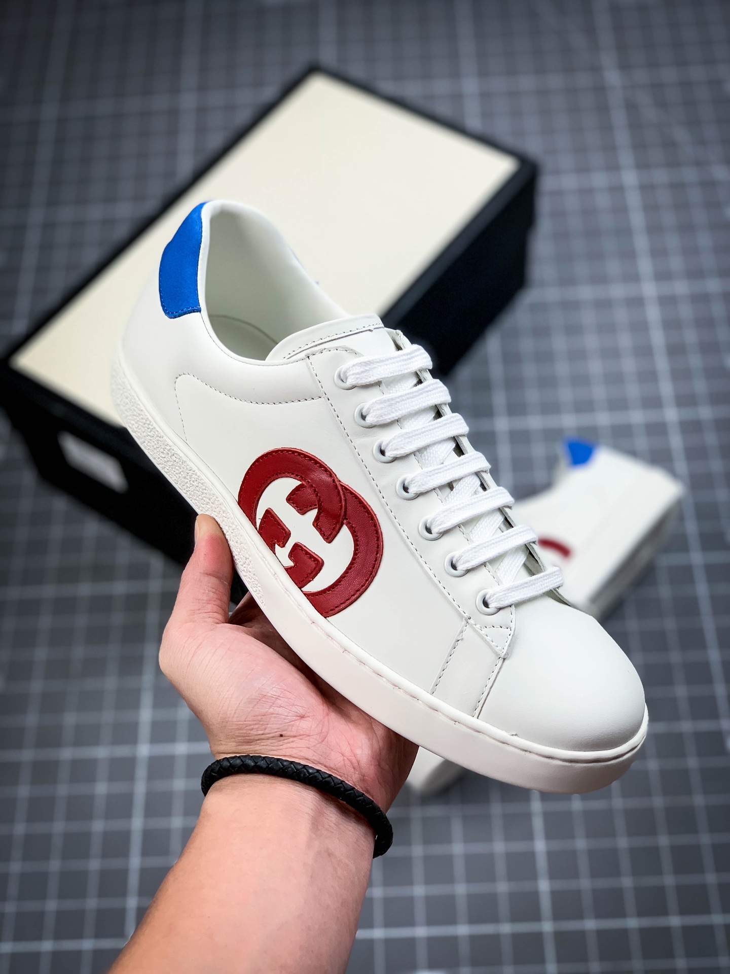 290 #原装海淘平台专供 渠道正品订单 Gucci 古驰小白鞋系列
